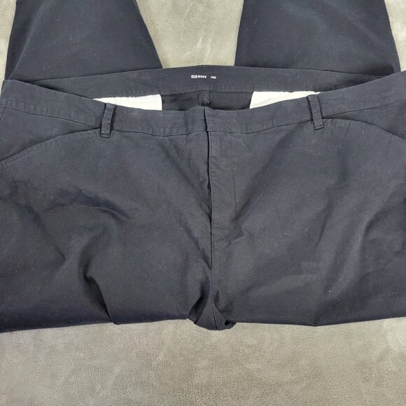 Old Navy Womens Pants 30 Plus Pixie Cropped Straight Leg Black Zip Fly SL36E - Picture 3 of 9
